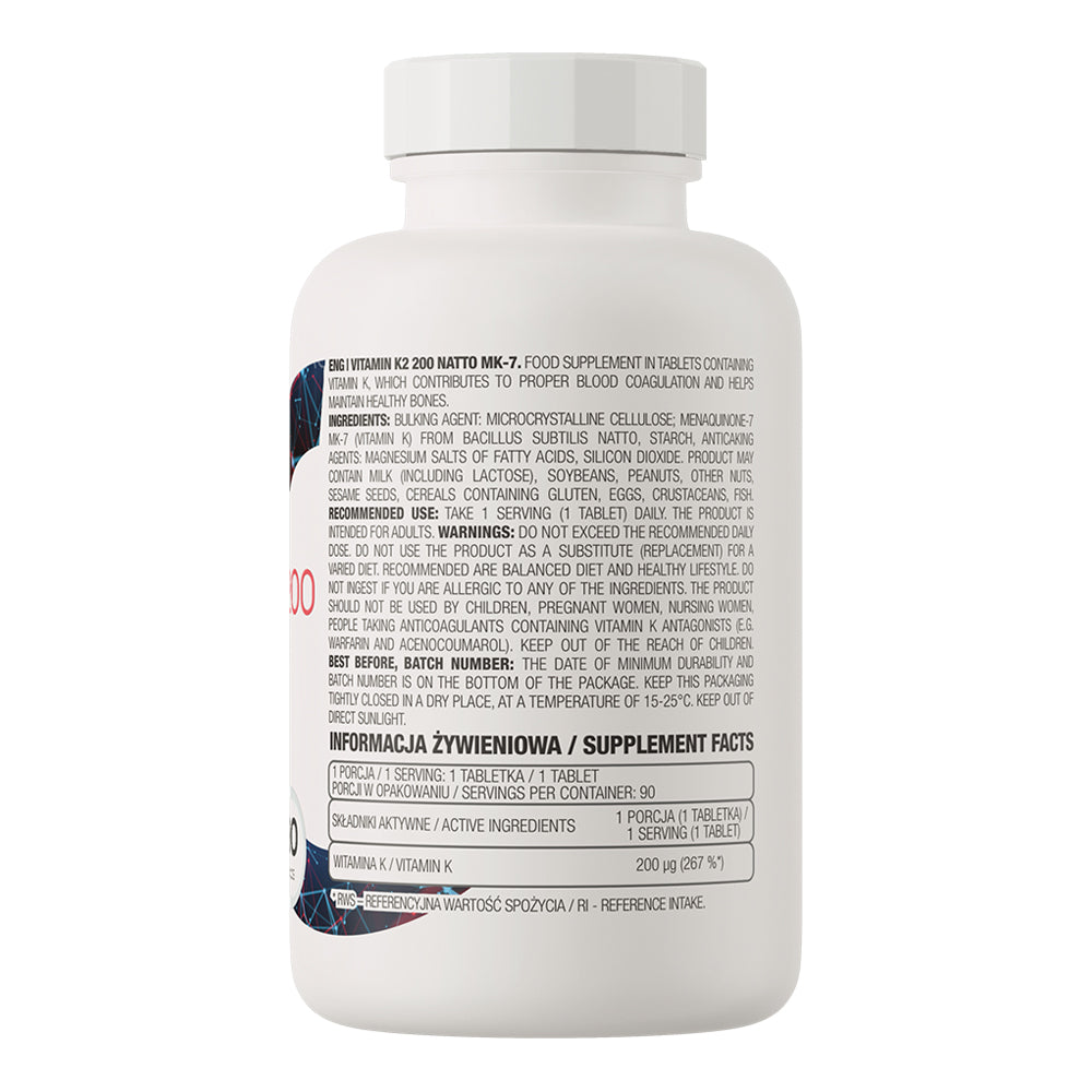 OstroVit Vitamin K2 200 Natto MK-7 90 tablet - Galeri