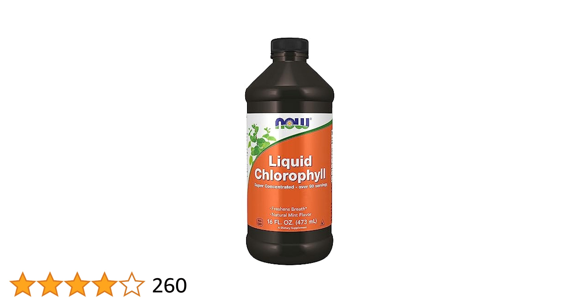 NOW Foods, Liquid Chlorophyll, Mint , 16 fl oz (473 ml) - Galeri