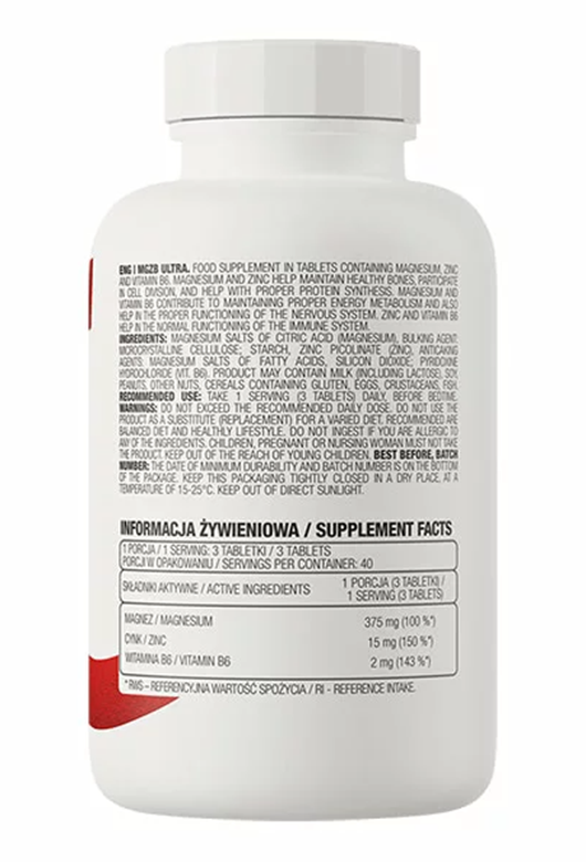 Ostrovit MgZB Ultra 120 Tablet Zma-Zinc-B6 - Galeri