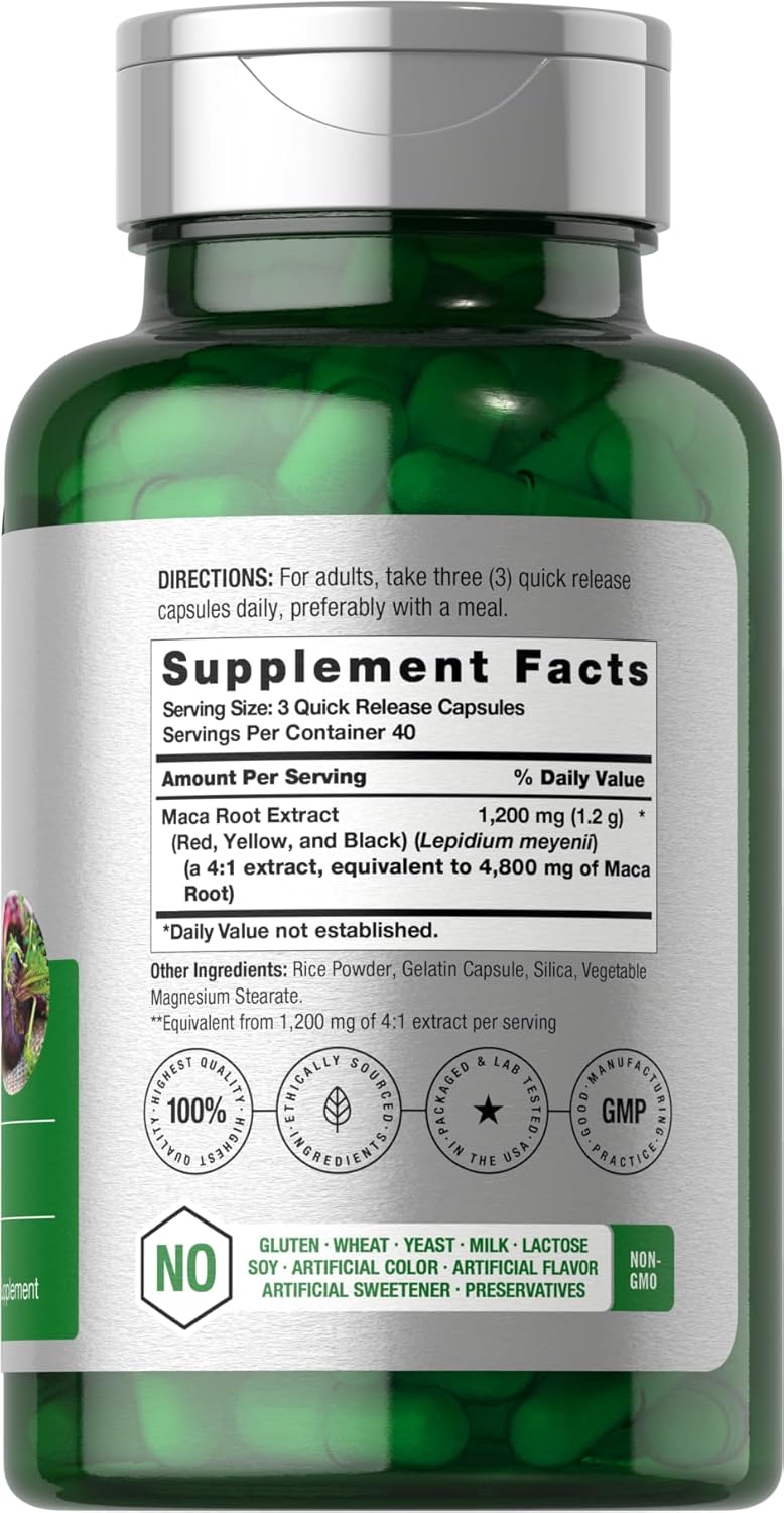 Horbäach Maca Root Matcha 4800mg | 120 Capsules - Galeri
