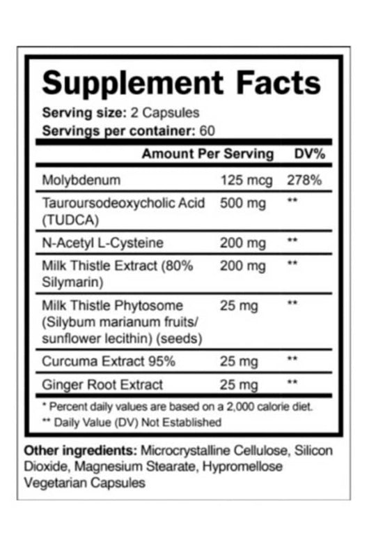 Skull Labs Liver Tudca + Nac + Milk Thistle + Molybdenum Protection 120 caps - Galeri