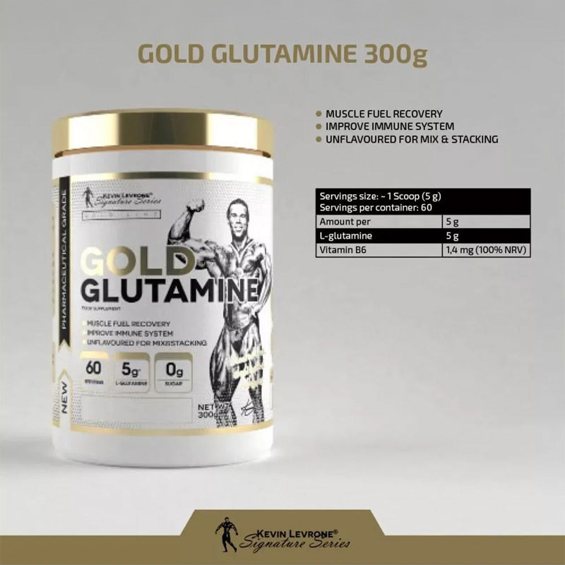 Kevin Levrone Gold Glutamine 300 g - 60 servis - Galeri