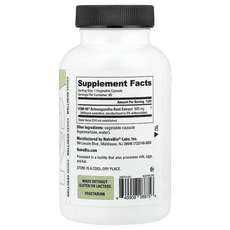 NutraBio KSM66 Ashwagandha 60 Caps - Galeri