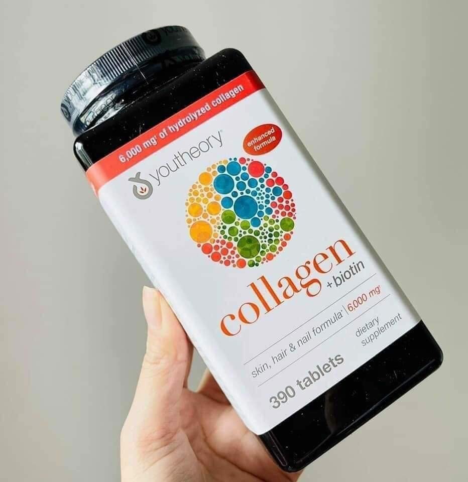 Youtheory Collagen Kolajen Plus Biotin 390 Tablets - Galeri