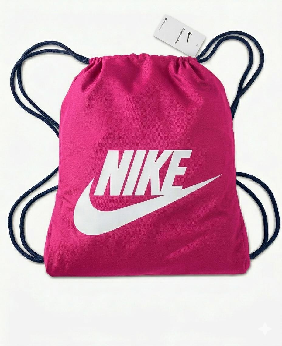 Nike Baskili Buzgulu Spor Sirt Cantasi Pembe