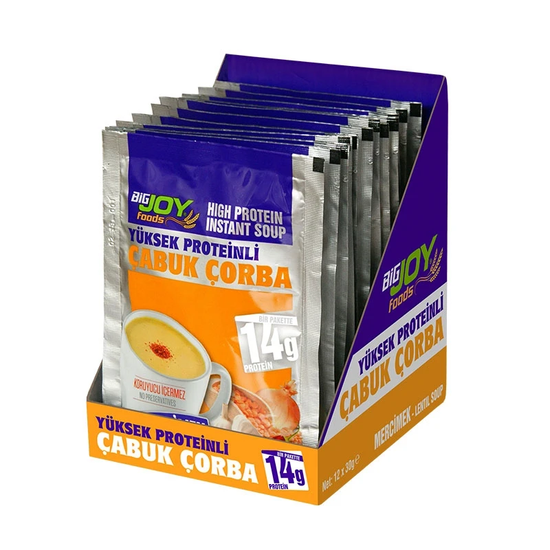 Big Joy Proteinli Çabuk Çorba 30 Gr 12 Adet - Galeri