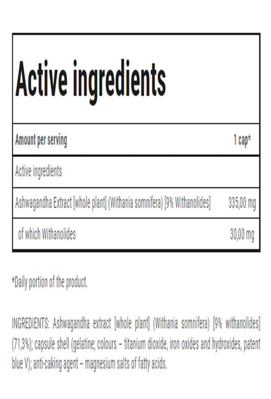 TREC NUTRITION Ashwagandha Max 335 mg / 60 Caps - Galeri