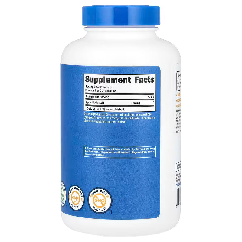 Nutricost Alpha Lipoic Acid Antioxidants 240 Capsules - Galeri