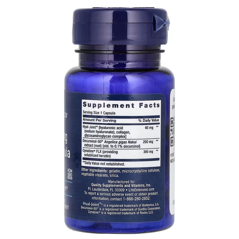 Life Extension Fast-Acting Joint Formula Bone, Joint & Cartilage hyaluronic Acid 30 Caps - Galeri