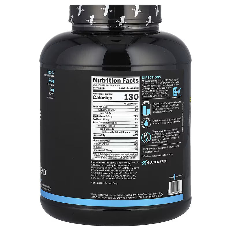 Rule One Proteins, Whey Blend, Protein Powder 2,3 kg - ABD MENŞEİ - Galeri