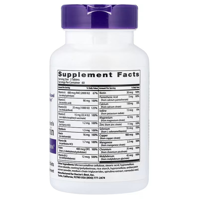 Doctor's Best Women's Vitamin MultiVitamin 120 Tablets - Galeri