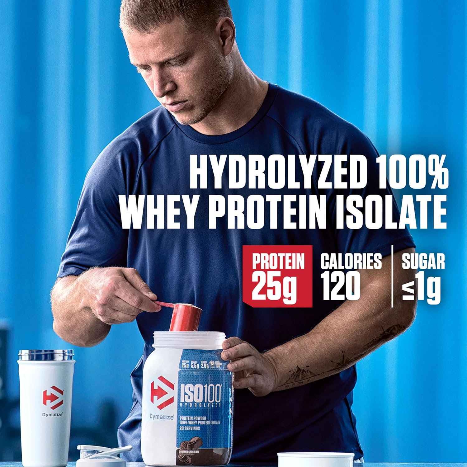 Dymatize ISO 100 Isolate Protein 1.36KG  43 SERVİS - ABD MENŞEİ - Galeri