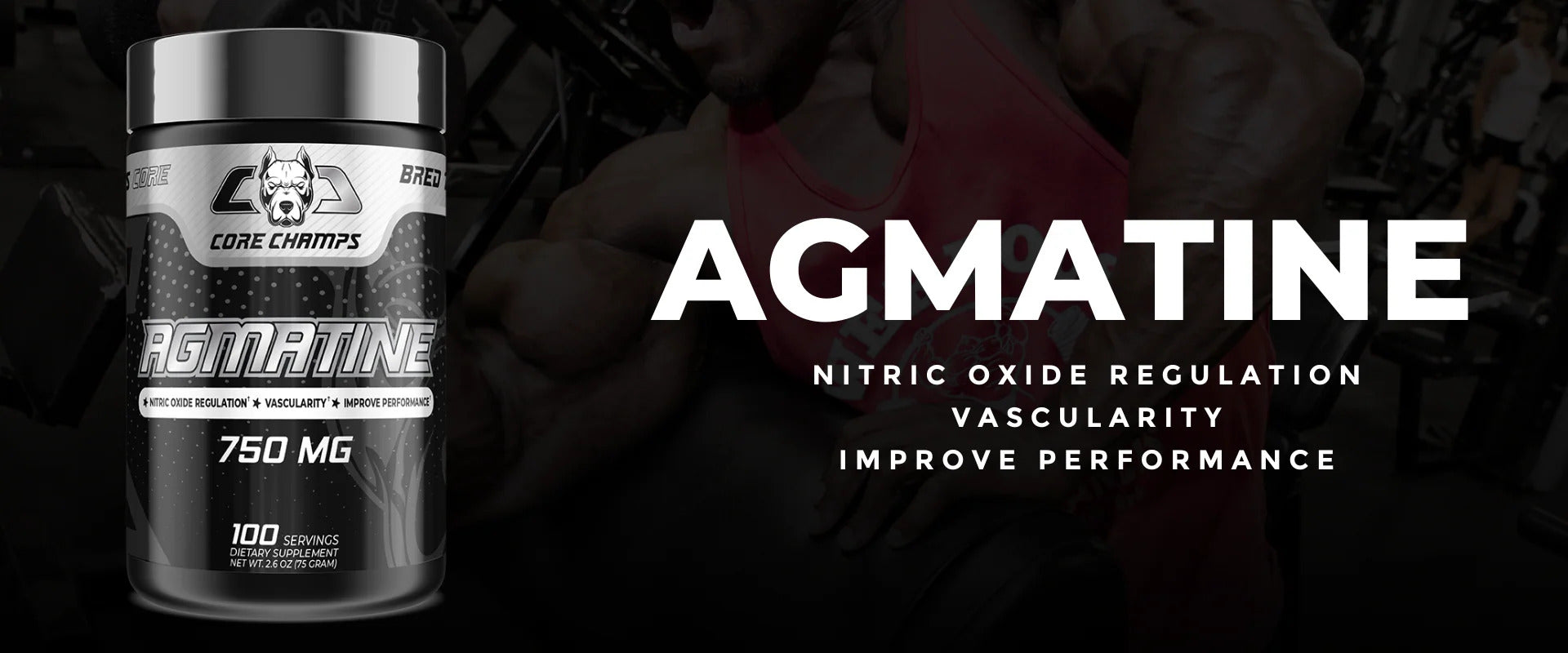 Core Champs Agmatine 750mg - Nitric Oxide Synthesis - ABD MENŞEİ FDA ONAYLI 75 Servis - Galeri