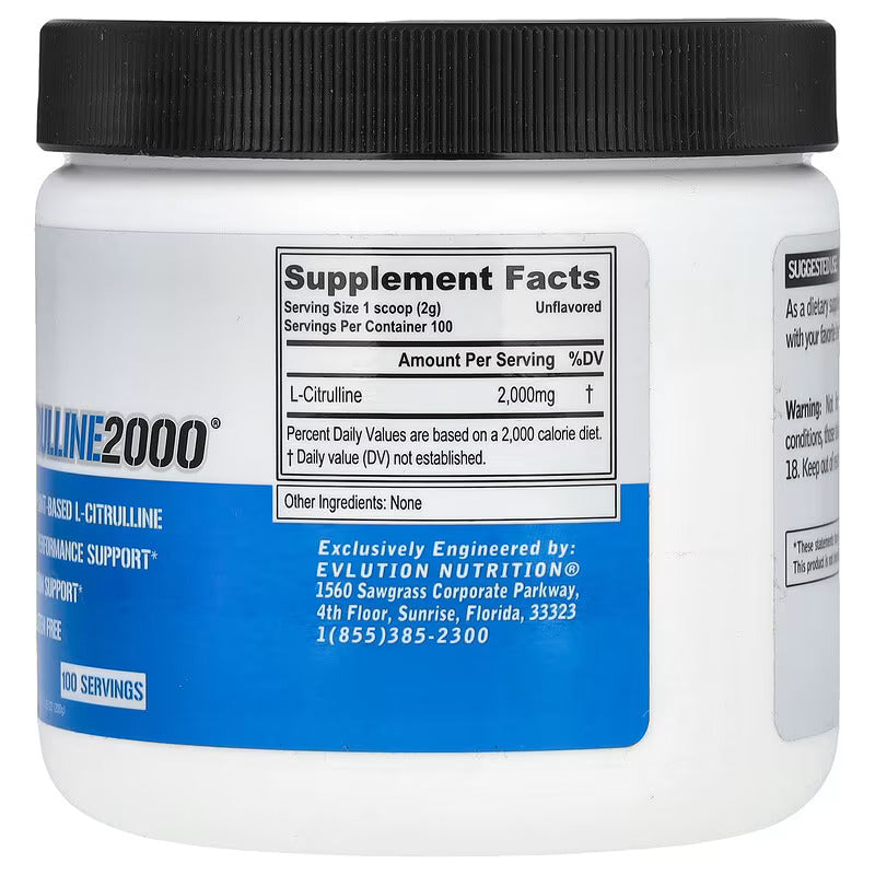 EVLution Nutrition L-Citrulline 2000 Mg 100 Servis - Galeri