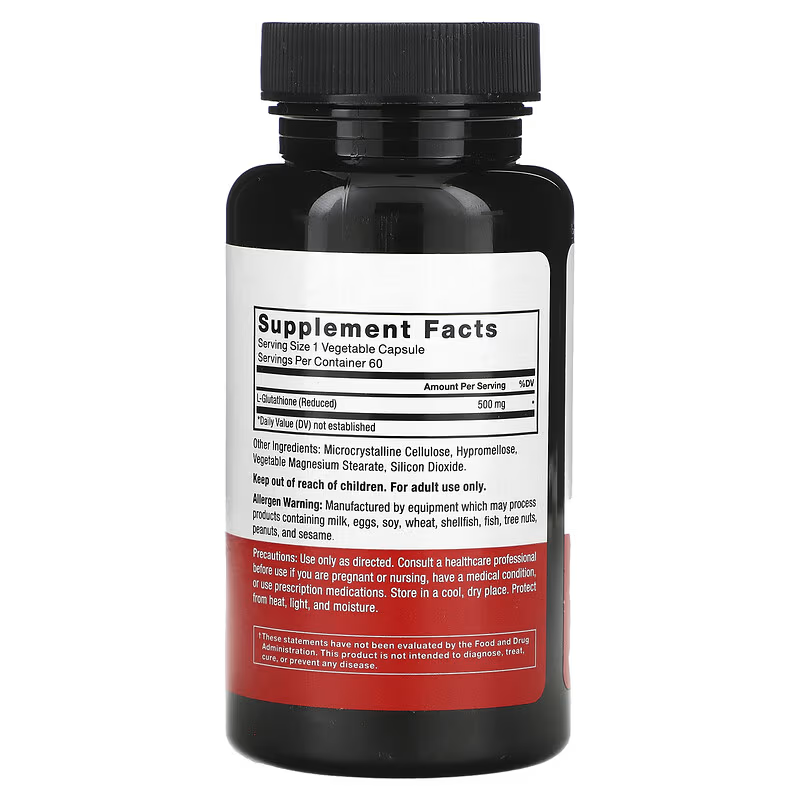 Force Factor Glutathione Reduced Antioxidants 500 mg 60 Vegetable Caps - Galeri