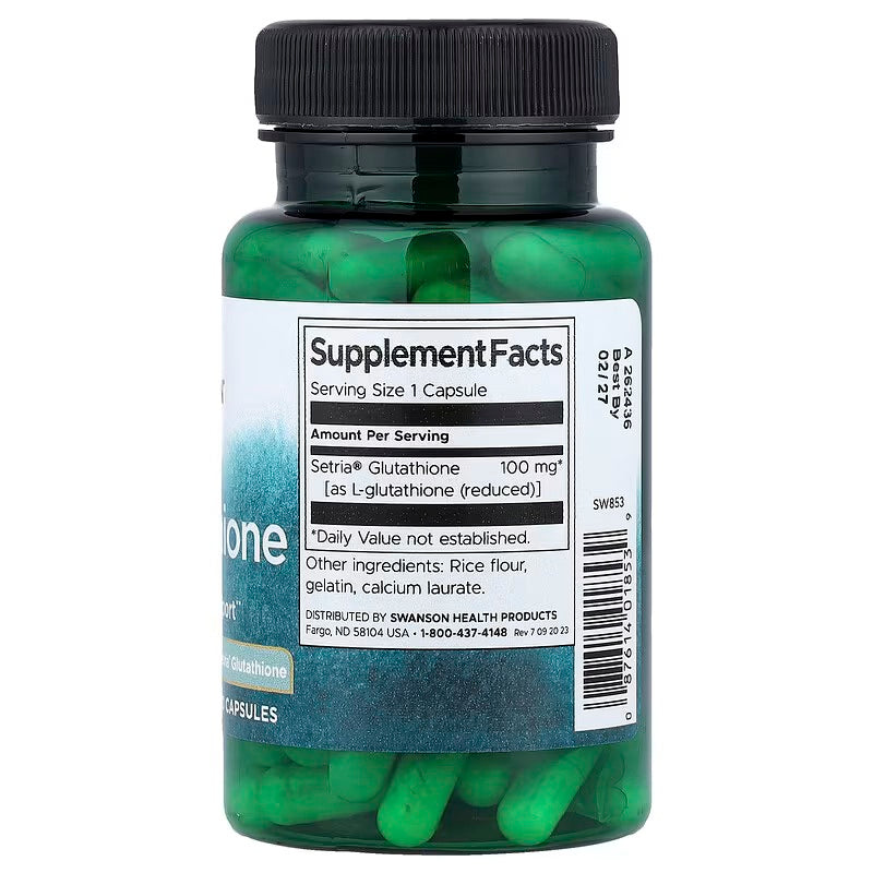 Swanson L-Glutathione Antioxidants 100 mg 100 Caps - Galeri