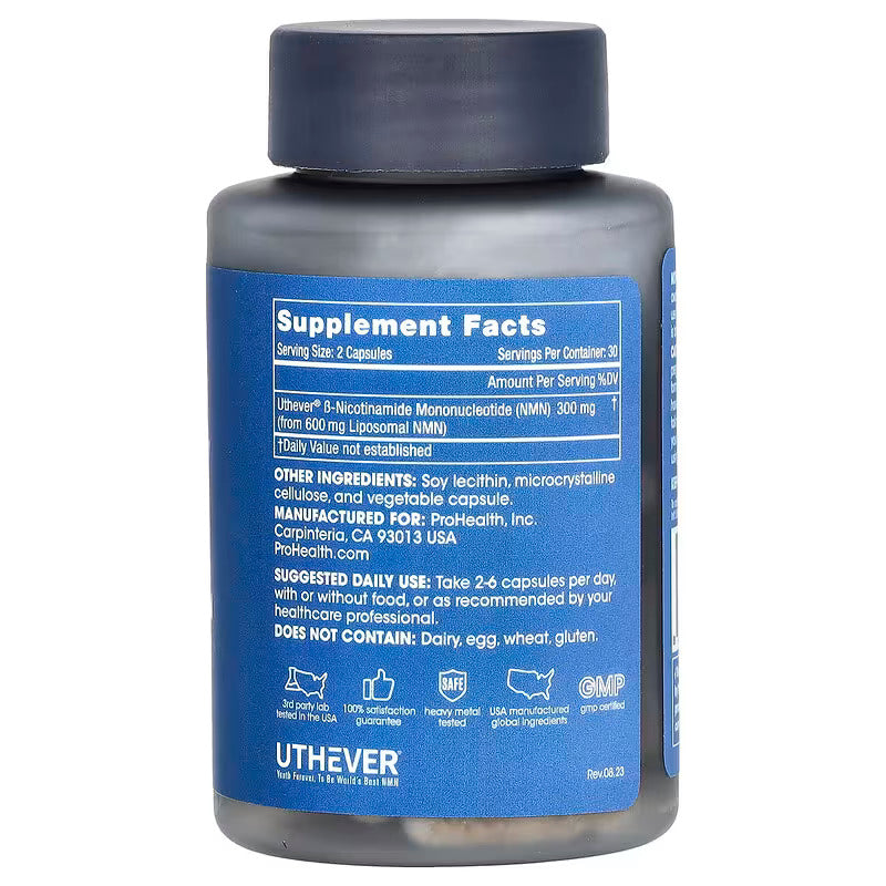 ProHealth Longevity Liposomal NMN Pro Nicotinamide Brain & Cognitive 300 60 Caps - Galeri