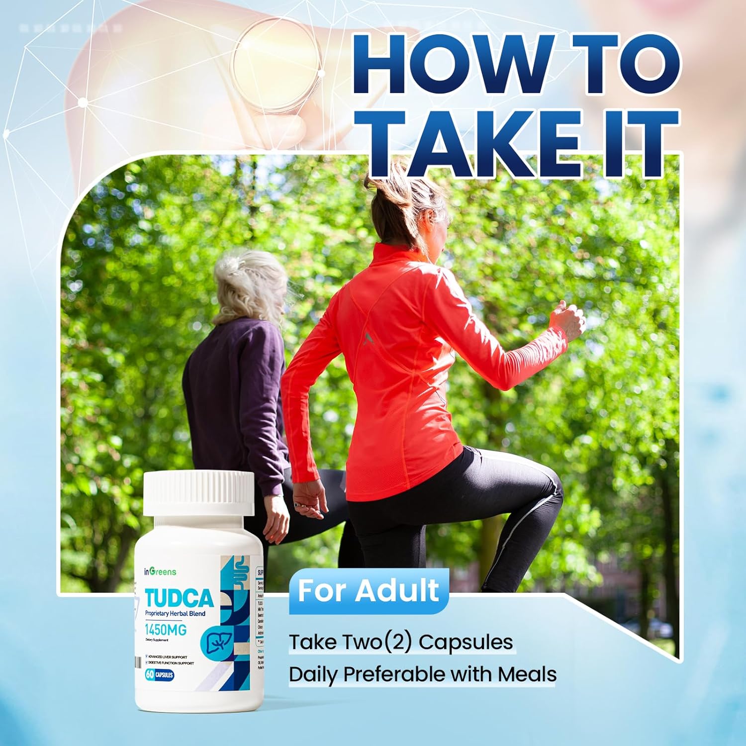 inGreens TUDCA+Milk Thistle 1450MG Health for Liver Kidney Cleanse Detox and Repair 60 Caps - Galeri