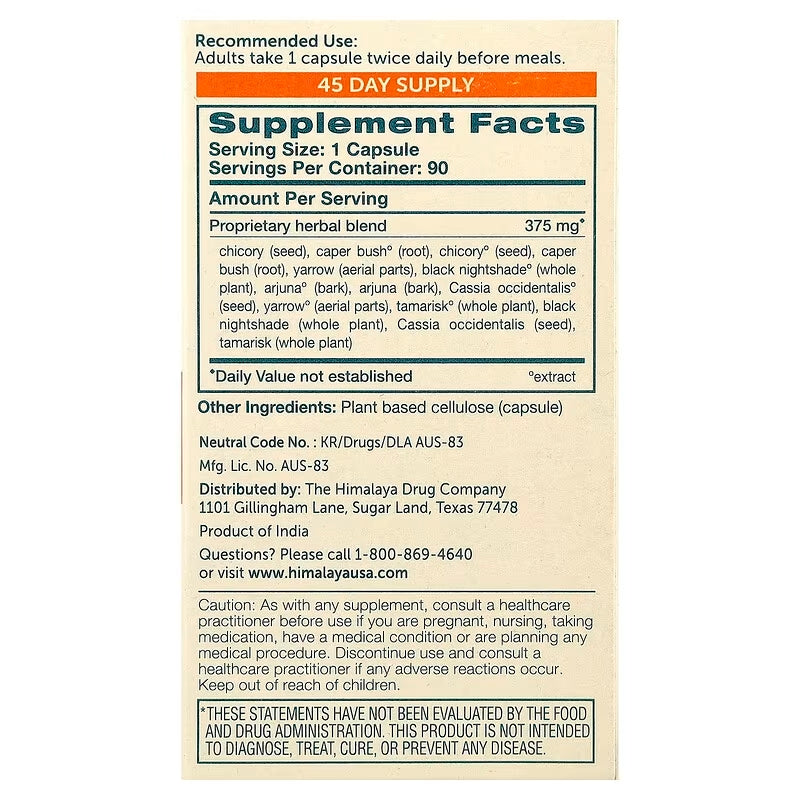 Himalaya LiverCare Detox Enzymes Gut Health 90 Vegetarian Capsules - Galeri