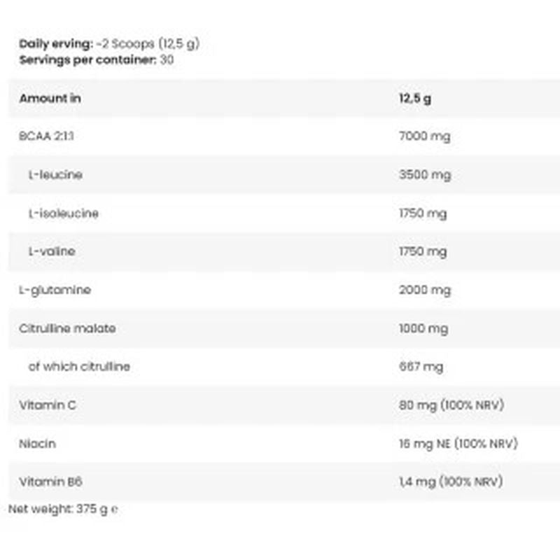 Kevin LEVRONE İce BCAA GLUTAMİN CİTRULLİNE MALATE 375 g - Galeri