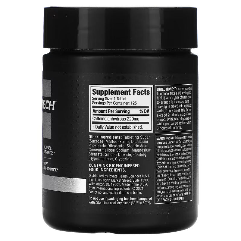 MuscleTech, Platinum 100% Caffeine,(Kafein) 220 mg, 125 Tablet - Galeri