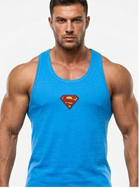 Superman Baskili Fitilli Beast Mode Mavi Atlet