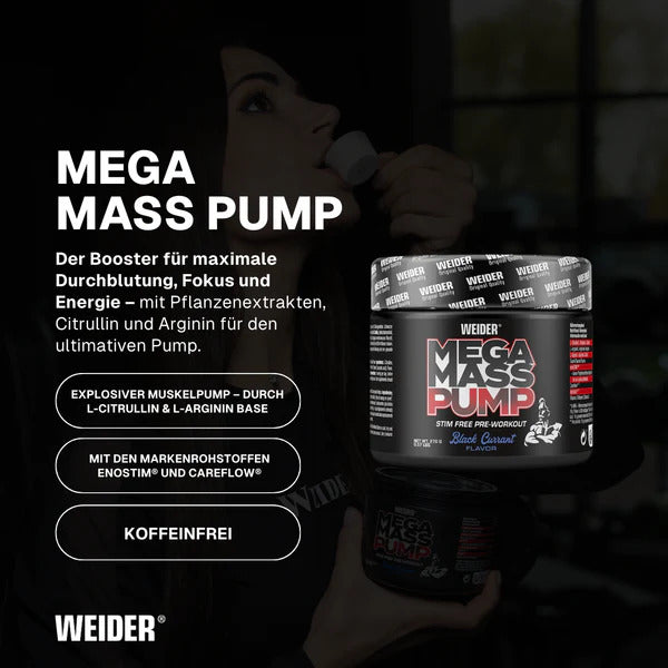 Weider Mega Mass Pump PreWorkout 270 g - Galeri