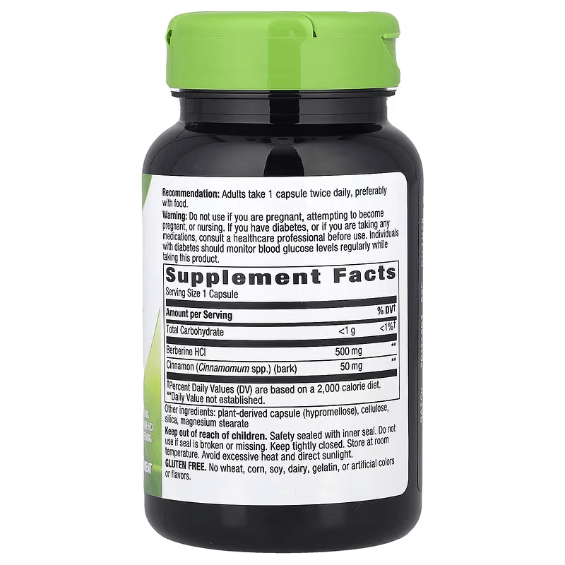 Nature's Way Berberine Hcl With Cinnamon Weight Management 60 Caps - Galeri