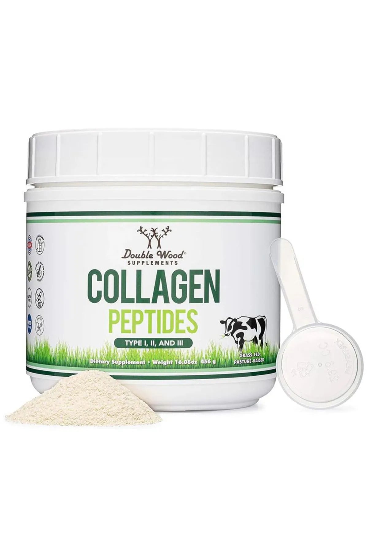 DOUBLE WOOD Bovine Collagen(Kolajen) Peptides 456 g - Galeri