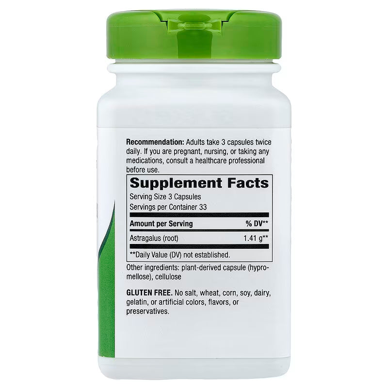 Nature's Way Astragalus Root Adaptogens Immune Support 100 Vegan Capsules - Galeri