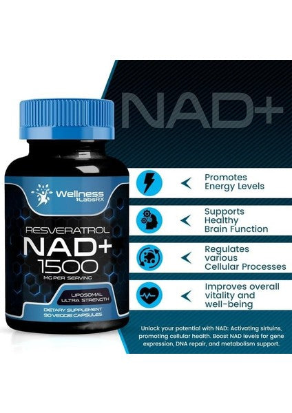 Wellnees Labs NAD + Resveratrol 1500 mg 90 Kapsül - Galeri