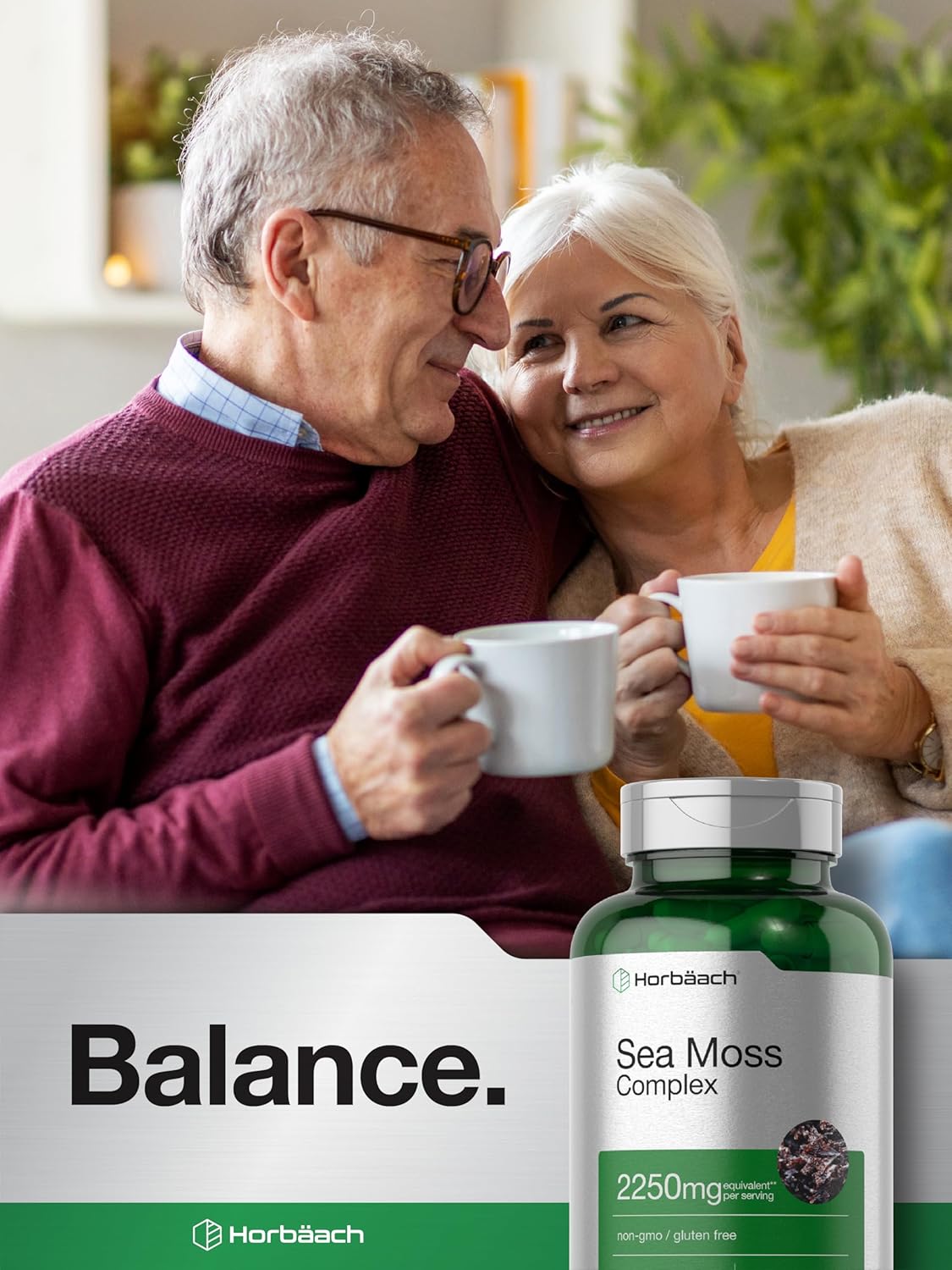 Horbäach Sea Moss Complex Complex Formula with Bladderwrack & Burdock Root 2250mg 120 Caps - Galeri