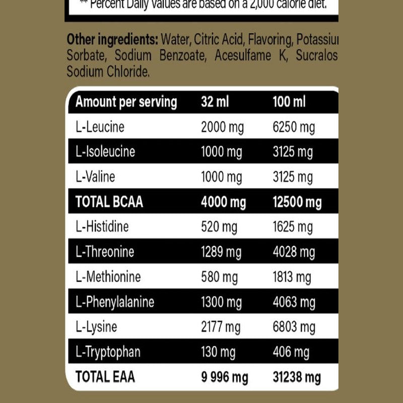 KEVIN LEVRONE Gold Amino Eaa Fuel Liquid 1000 ml - Galeri