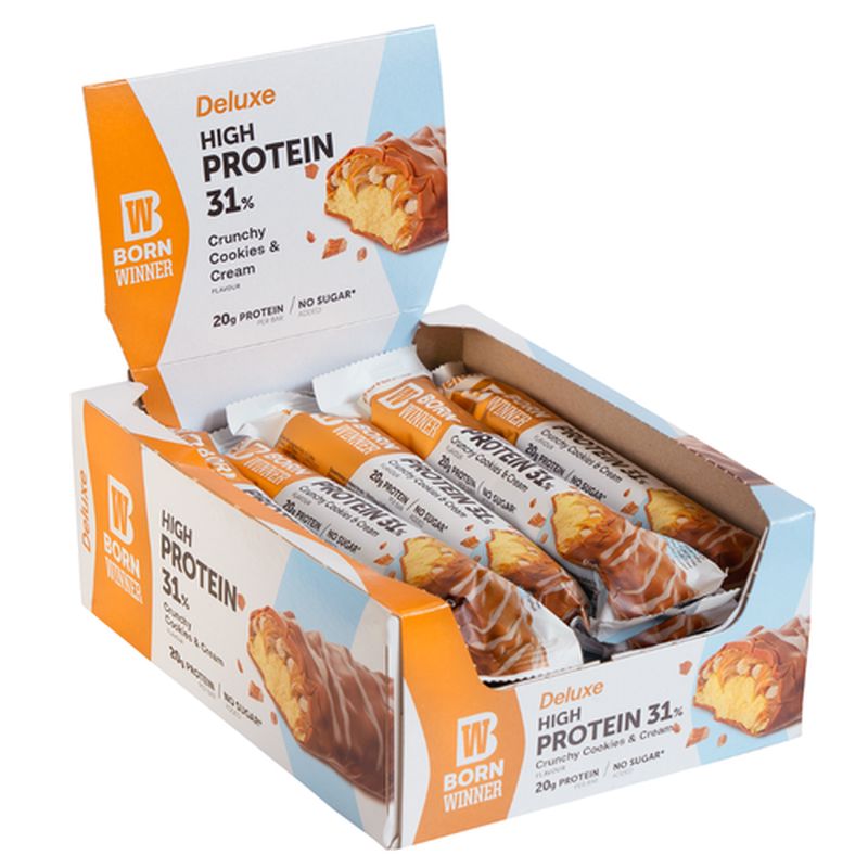 BORN WINNER Deluxe Protein Bar Box / 12 x 64 g - Galeri