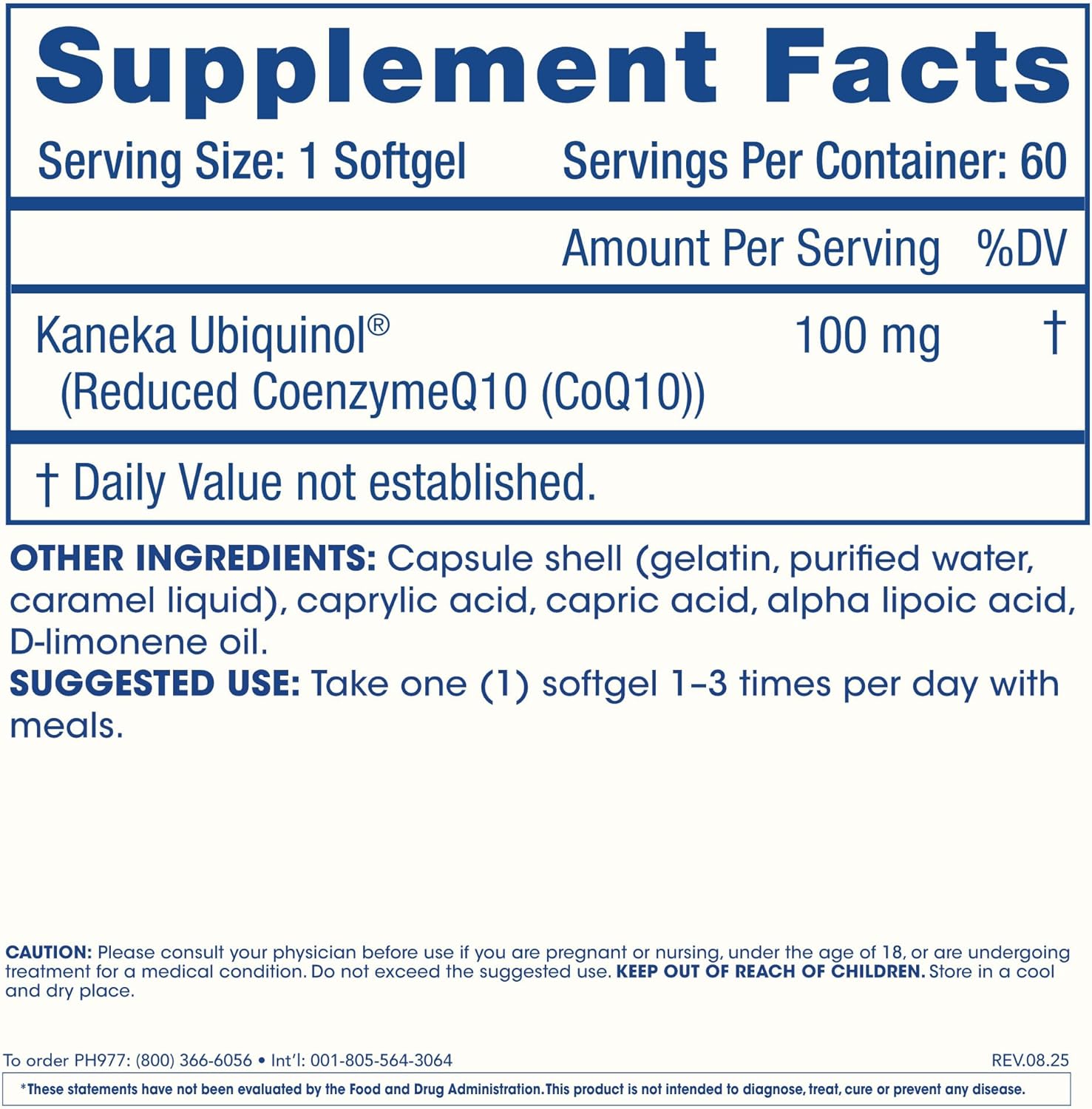 ProHealth Longevity Ubiquinol Kaneka CoQ-10 Antioxidants 100 mg 60 Softgels - Galeri