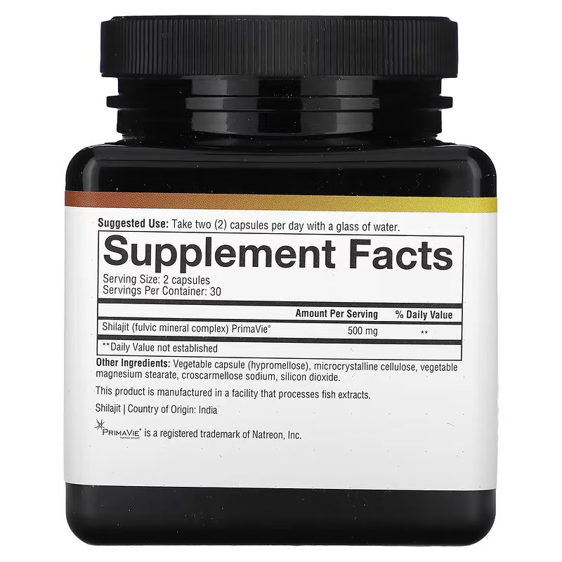 Youtheory Shilajit 60 Vegetarian Capsules - Galeri