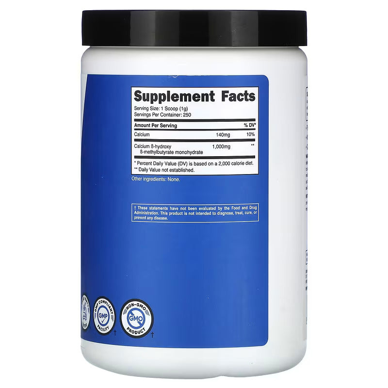 Nutricost, Performance HMB ß-Hydroxy ß-Methylbutyrate Muscle Recovery 250 g - Galeri