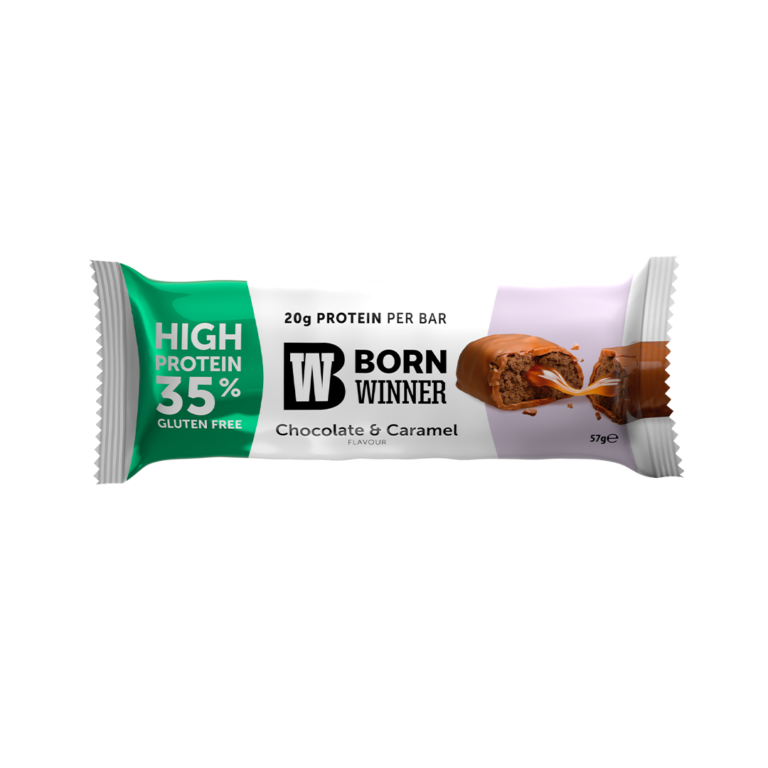 Born Winner Core Protein bar Chocolate & Caramel 57g - Galeri