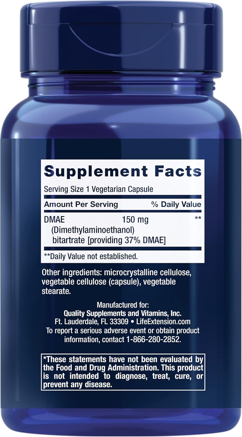 Life Extension DMAE Bitartrate 200 Capsules - Galeri