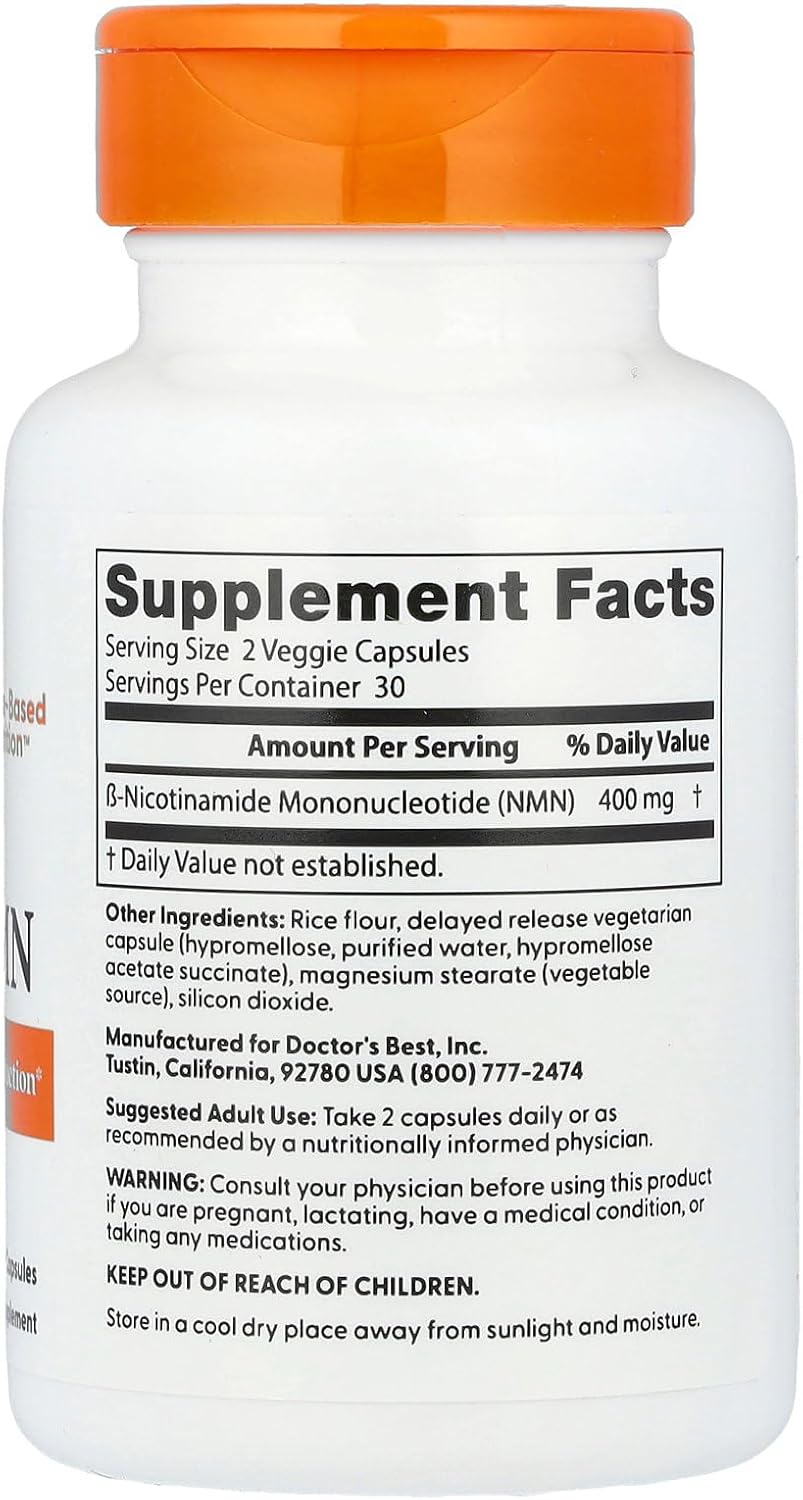 Doctor's Best NMN Nicotinamide Mononucleotide Nad+ 400 mg 60 Caps - Galeri