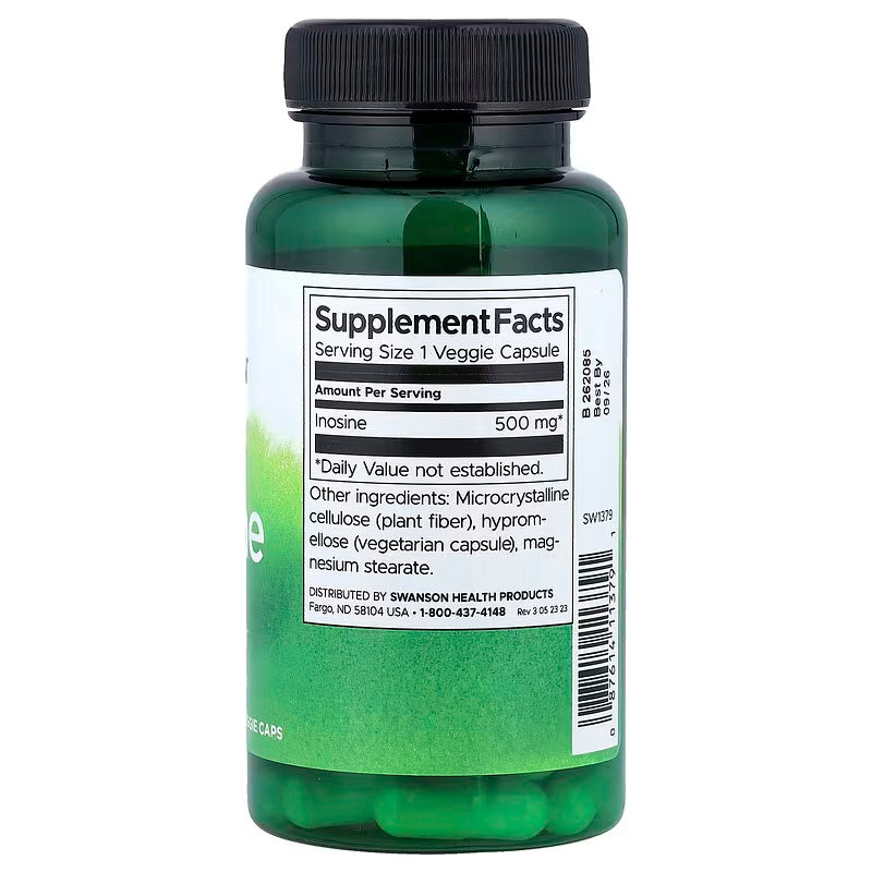 Swanson Inosine Inositol Vitamin B Energy Support 60 Veggie Caps - Galeri