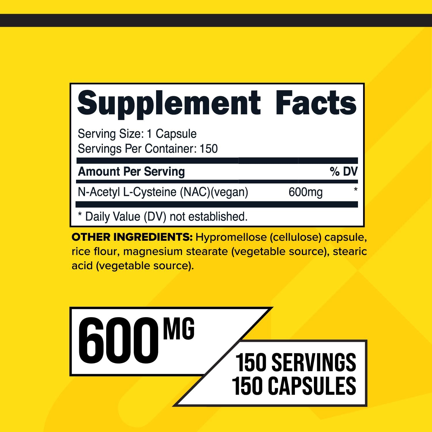 Primaforce NAC Vegan N-Acetyl L-Cysteine 600 mg 150 Caps - Galeri