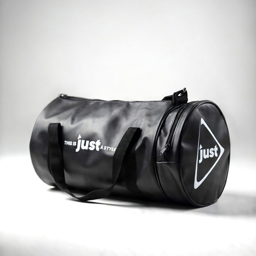 Just Leather Sport Bag -Şık Suni Deri Spor Çantası (Kahverengi &amp; Siyah)