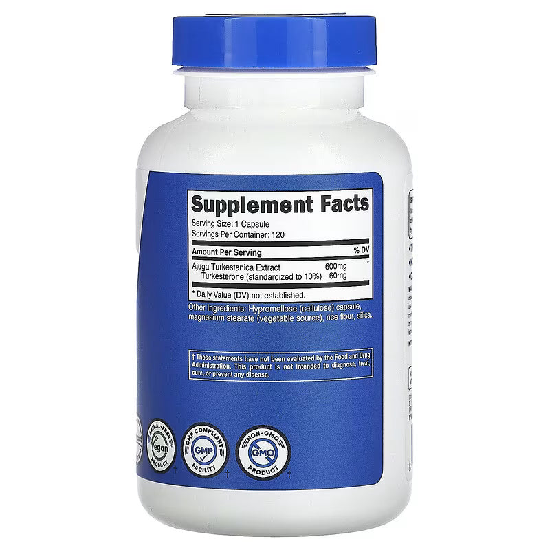 Nutricost Performance Ajuga Turkesteron 600 mg 120 Capsules - Galeri