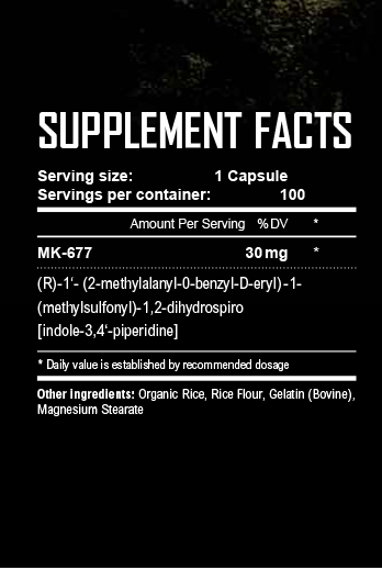Warrior Labs Ibutamoren Mk677 30mg 100 caps - Galeri