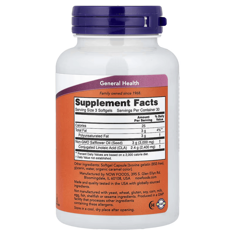 NOW Foods CLA Weight Management 90 Softgels - Galeri