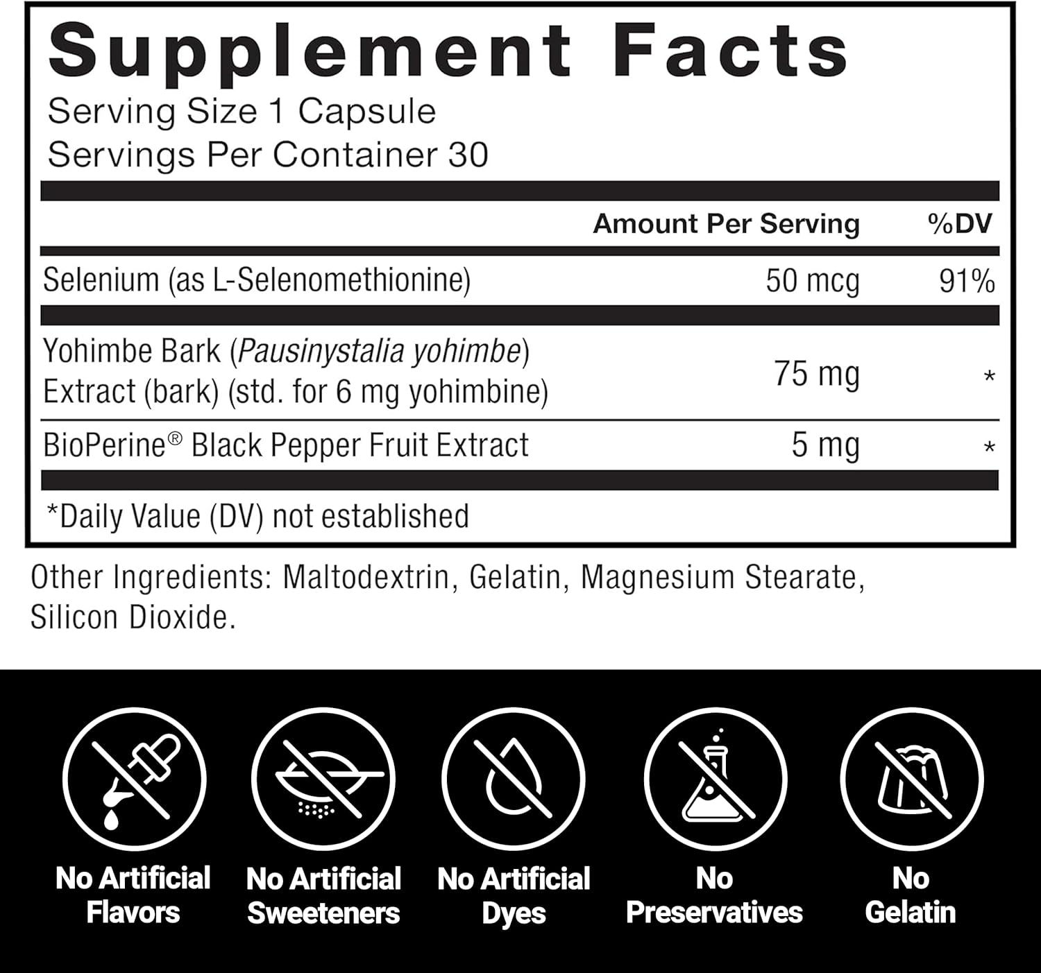 Force Factor Yohimbine 6 mg 30 Capsul - Galeri