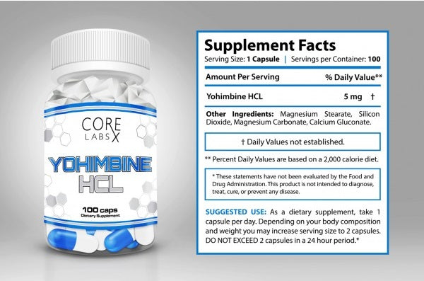 CORE LABS YOHİMBİNE FAT BURNER 5 MG 100 CAPS - Galeri
