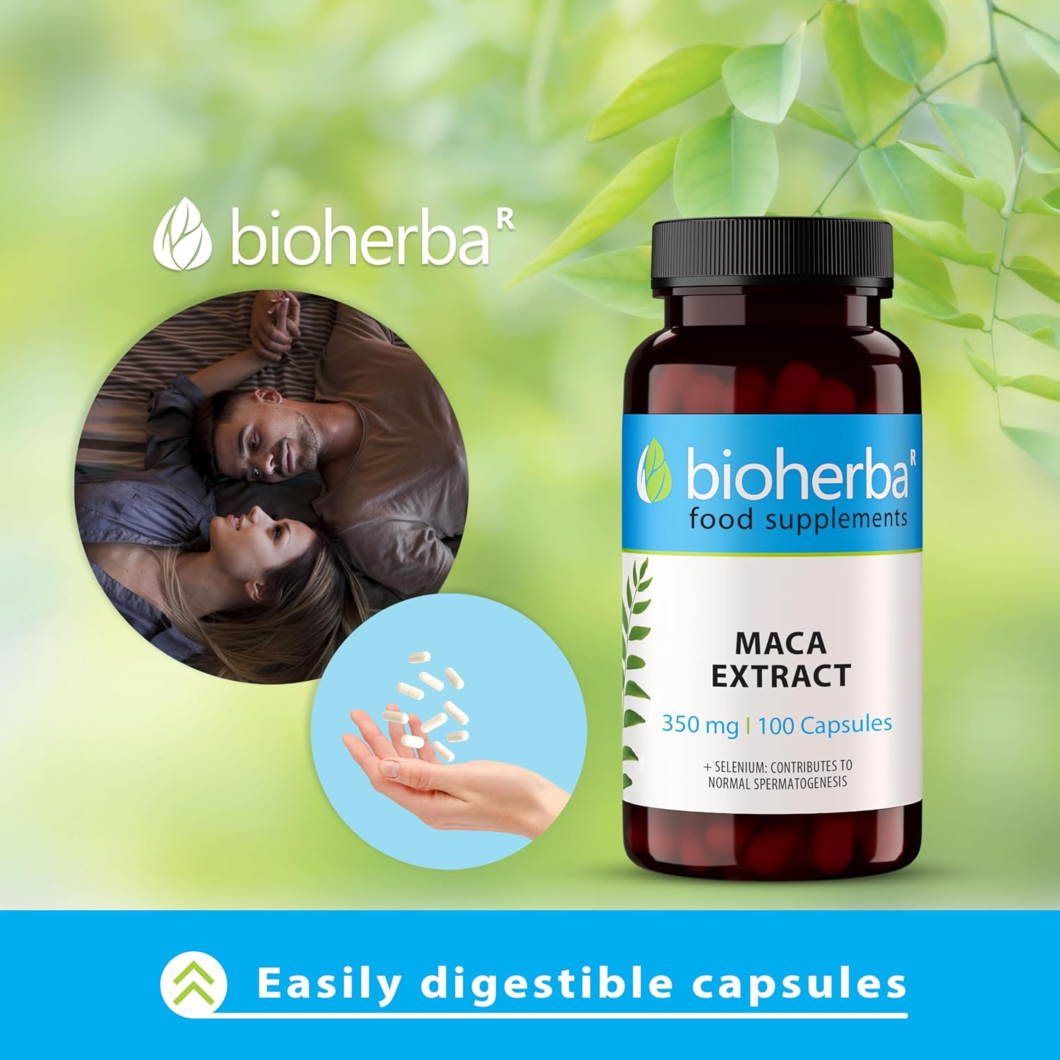Bioherba Maca Matcha tozu extract+Selenium Selenyum 350 mg 100 caps - Galeri