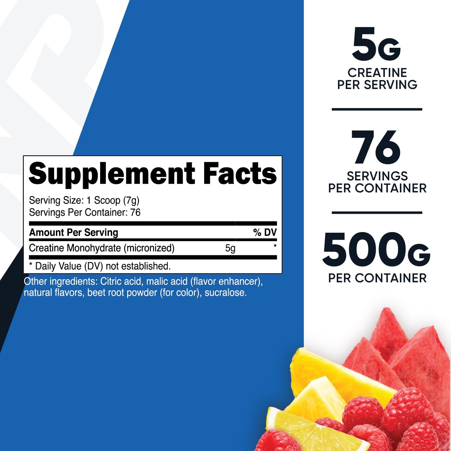 Nutricost Creatine Monohydrate Micronize Powder 500G - 76 Servings - Galeri